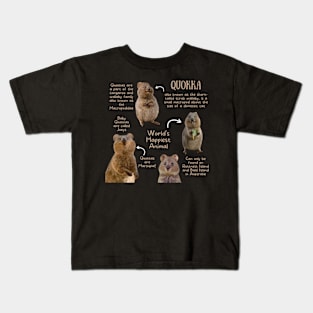 Animal Facts - Quokka Kids T-Shirt